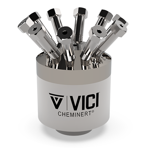 C2H-1030D - VICI Cheminert 1/16” 10-Port C2 Injector Valve - Titanium Stator, 0.25 mm Bore
