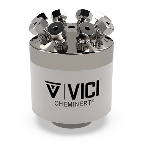 C2H-1038D - VICI Cheminert 1/16” 8-Port C2 Injector Valve - Titanium Stator, 0.25 mm Bore