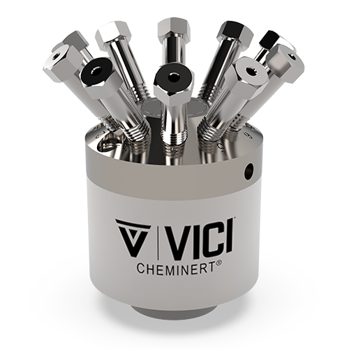 C2H-2000D - VICI Cheminert 1/16” 10-Port C2 Injector Valve - N60 Stator, 0.40 mm Bore