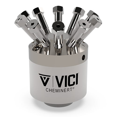 C2H-2030D - VICI Cheminert 1/16” 10-Port C2 Injector Valve - Titanium Stator, 0.40 mm Bore