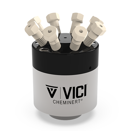 C2H-2348D - VICI Cheminert 1/16” 8-Port C2 Valve - PAEK Stator, 0.40 mm Bore