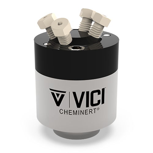 C4-0344-.01D - VICI Cheminert 1/16” C4 10 nl Internal Sample Injector Valve - 0.15 mm Bore, PAEK Stator, Valcon E Rotor