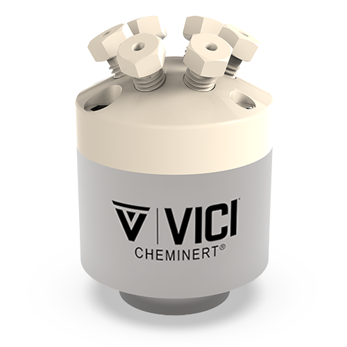 C6-2346D - VICI Cheminert 1/16” C6 Microbore Continuous Flow Injector Valve - 0.40 mm Bore, PAEK Stator