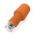 CFL-2E - VICI Cheminert Flangeless ¼-28 Tube End Fitting - 1/8”, Low Pressure, PP Nuts, CTFE Bushings, Orange (5 Pack)