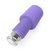 CFL-2L - VICI Cheminert® Flangeless ¼-28 Tube End Fitting - 1/8”, Low Pressure, PP Nuts, CTFE Bushings,  Lavender, (5 Pack)