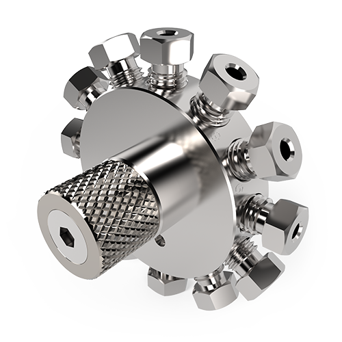 D12UWT - VICI Valco 1/8" 12-Port GC UW-Style Sampling/Switching Rotary Valve -  Valcon T Rotor