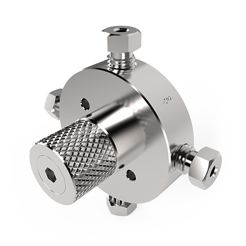 D4UWE - VICI Valco 1/8" 4-Port GC UW-Style Sampling/Switching Rotary Valve - Valcon E Rotor