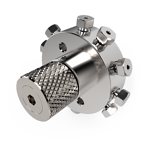 DC10UWT - VICI Valco 1/16" 10-Port  UW-Style Sampling/Switching GC Rotary Valve - Valcon T Rotor
