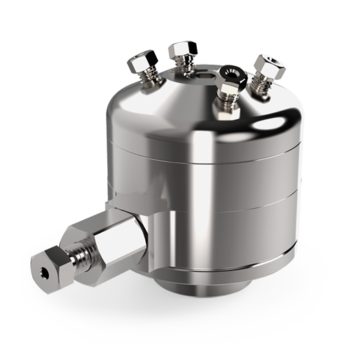 VICI Valco 1/32” 4-Port DV12 Diaphragm Internal Sample Injector Valve - 0.50 μl, 0.25 mm Bore, 750 psi liq at 50°C