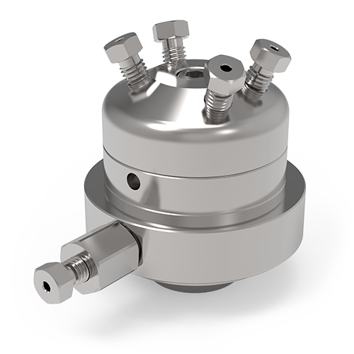 DV23-2114-1 - VICI Valco 1/16” 4-Port Microvolume Diaphragm Internal Sample Injector Valve - 1.0 μl, 0.4 mm Bore, 300 psi, 175°C