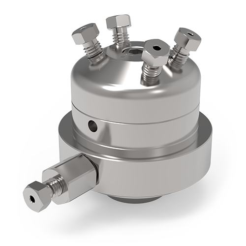 DV23-3114 -1  - VICI Valco 1/16” 4-Port Microvolume Diaphragm Internal Sample Injector Valve - 1.0 μl, 0.75 mm Bore, 300 psi, 175°C