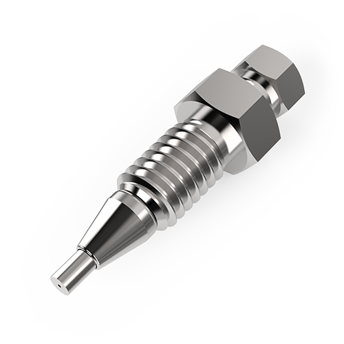 IZR1.5 - IZR Internal Reducer Connecting 1/32” OD x 0.25 mm ID tubing into a 1/16” ZDV Port