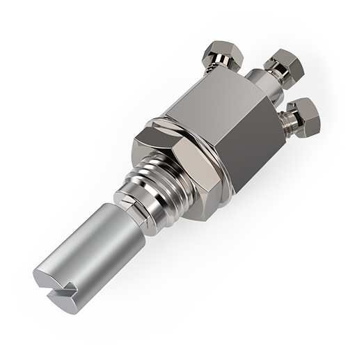 ZBNV1LFHC - 1/16” Micrometering Needle Valve - Low-Flow, Lubricated, Hastelloy C, Viton® Seal