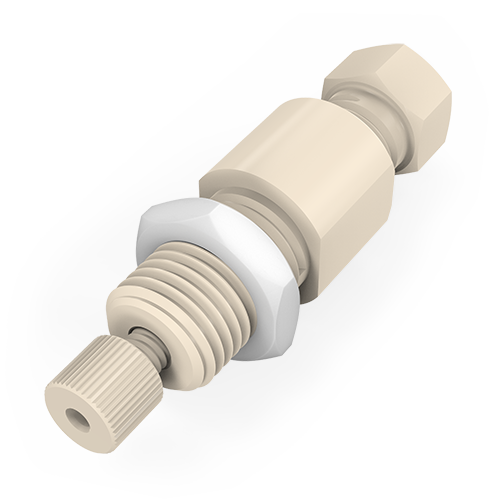 ZBRU2.5FPK - VICI Valco 1/8” to 1/32” High Pressure PEEK Bulkhead Reducing Union - 0.25 mm Bore
