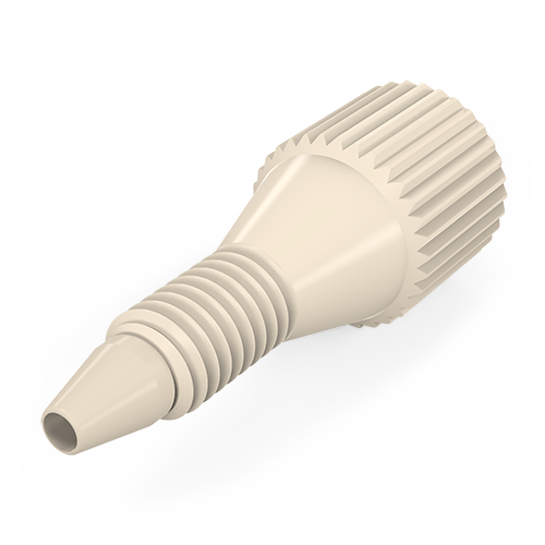 ZC1FPK - VICI Cheminert 1/16” High Pressure PEEK Cap with Fingertight Nut - 1.29” Long