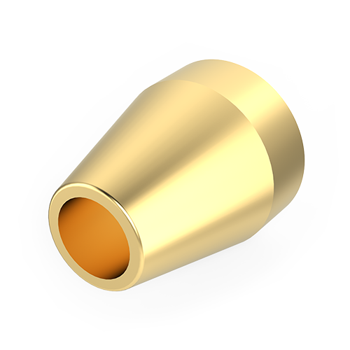 ZF1GP-10 - 1/16" Valco Gold-plated Stainless Ferrules