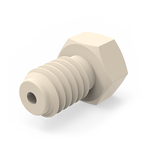 ZN.5FPK-10 - VICI Cheminert 1/32” Internal Fingertight Nuts - PEEK, 0.42” Length