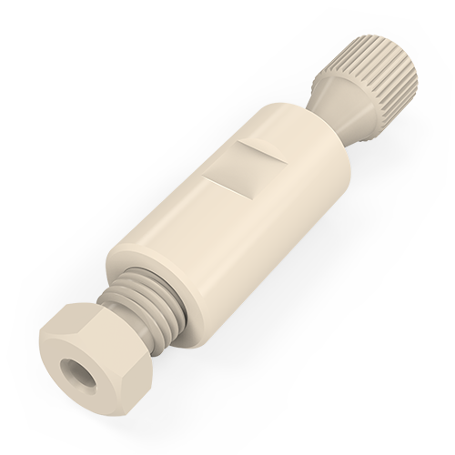 ZRU21TFPK- 1/8”–1/16” High Pressure PEEK Reducing Union with 1/16” Bore