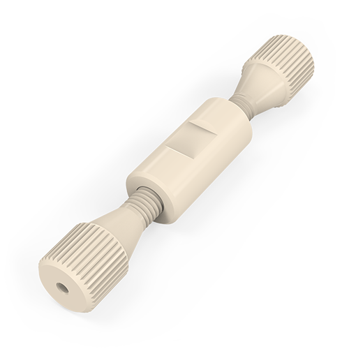 ZU1TFPK - 1/16” High Pressure PEEK Internal Through-bore Unions for 1/16” Tubing -  Fingertight Nuts